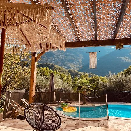 2P Au Coeur Des Montagnes Avec Piscine Chauffee Puget-Théniers Exterior foto