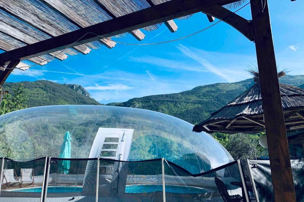 2P Au Coeur Des Montagnes Avec Piscine Chauffee Puget-Théniers Exterior foto